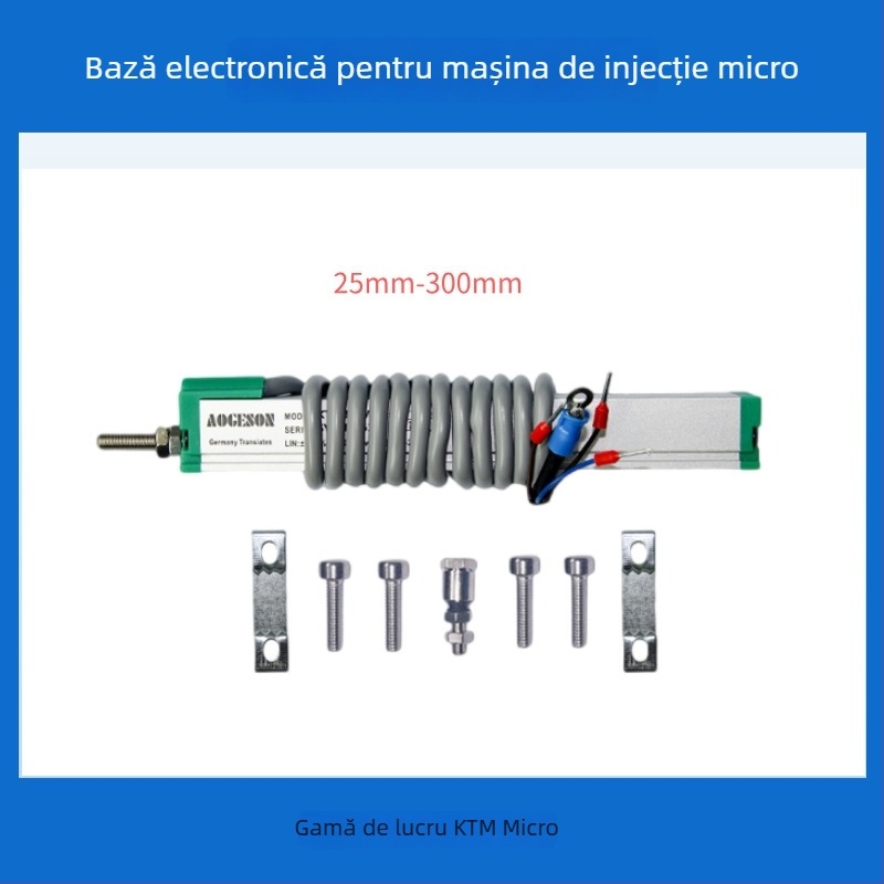 Senzor de deplasare liniară cu tijă de tragere, riglă digitală micro pentru seria KTM a mașinilor de turnare prin injecție