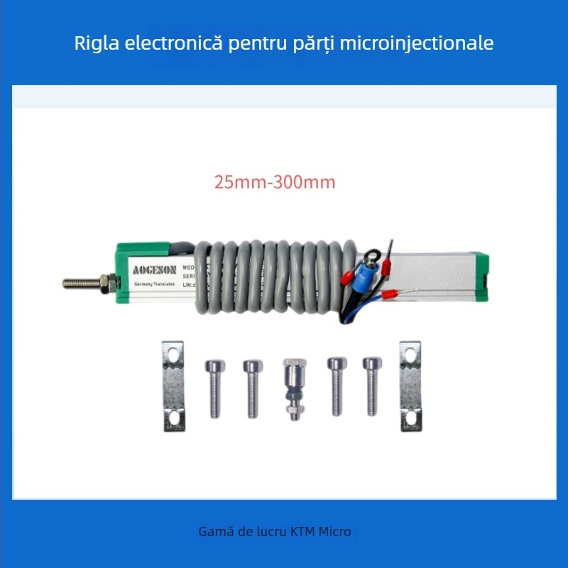 Senzor de deplasare liniară cu tijă de tragere, riglă digitală micro pentru seria KTM a mașinilor de turnare prin injecție