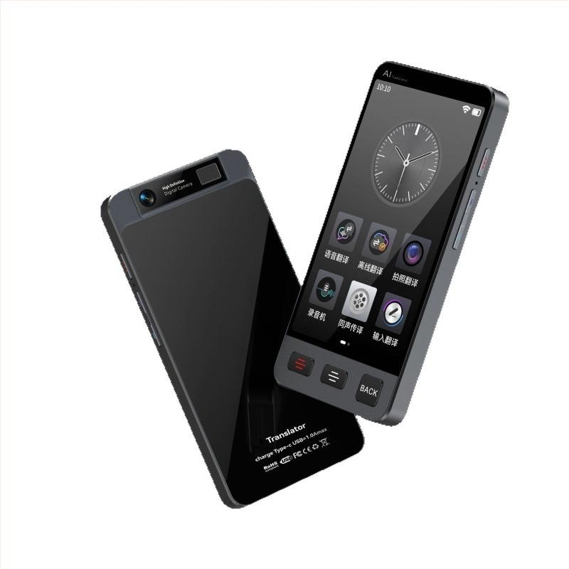 Traducător AI inteligent cu traducere offline și traducere prin fotografie, interpretare simultană, model M80, suport multilingv, rază Bluetooth de 10 m
