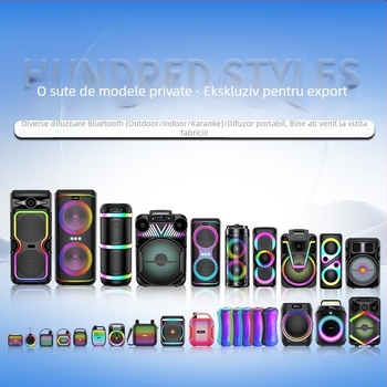 Boxă Bluetooth cu microfon - Bluetooth 5.2, Putere 10–20W, Răspuns în frecvență 100Hz–20kHz, Baterie 2000–4000mAh