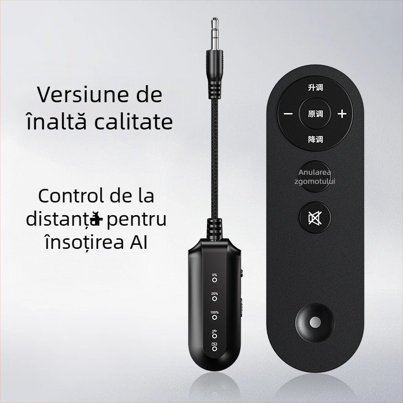 Instrument AI pentru eliminarea vocii și acompaniament, model K300, Bluetooth încorporat, rază fără fir 20 m, mod de operare: cablat și fără fir, carcasă din plastic