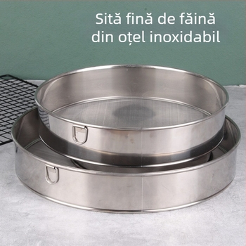 Sivă din oțel inoxidabil 304 pentru făină și lapte de soia, plasă 40–60, unealtă de bucătărie pentru coacere, sită fină