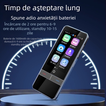 Traducător F6 cu Wi-Fi și Android — Bluetooth, corp din metal, asistent AI