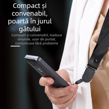Traducător F6 cu Wi-Fi și Android — Bluetooth, corp din metal, asistent AI