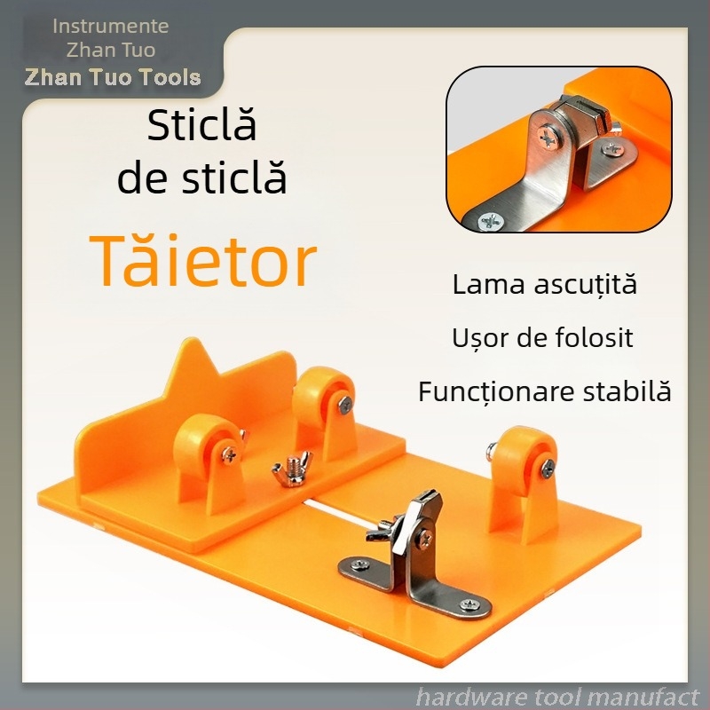 Tăietor pentru sticle de sticlă – DIY, instrument multifuncțional de tăiere a sticlei