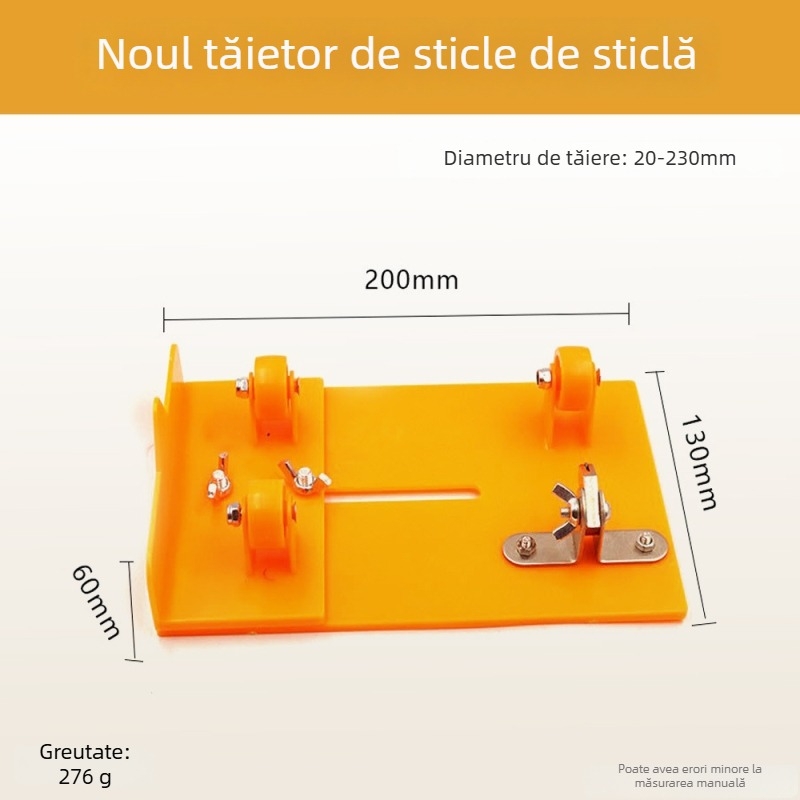 Tăietor pentru sticle de sticlă – DIY, instrument multifuncțional de tăiere a sticlei
