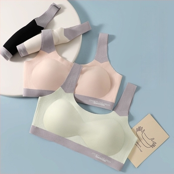 Top din nailon pentru bust, fără cusături, cupe pline și cupe modelate subțiri, stil vestă, minimalist, respirabil și confortabil