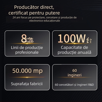 Pix dicționar inteligent pentru elevi, căutare de cuvinte personalizată, traducere și citire, redare MP3, baterie Li-ion reîncărcabilă, alimentare 5V, difuzor 1W; model personalizat