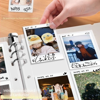 Good album foto Polaroid cu foi detașabile, copertă PP, buzunare 4×9, imprimare siglă disponibilă, personalizare