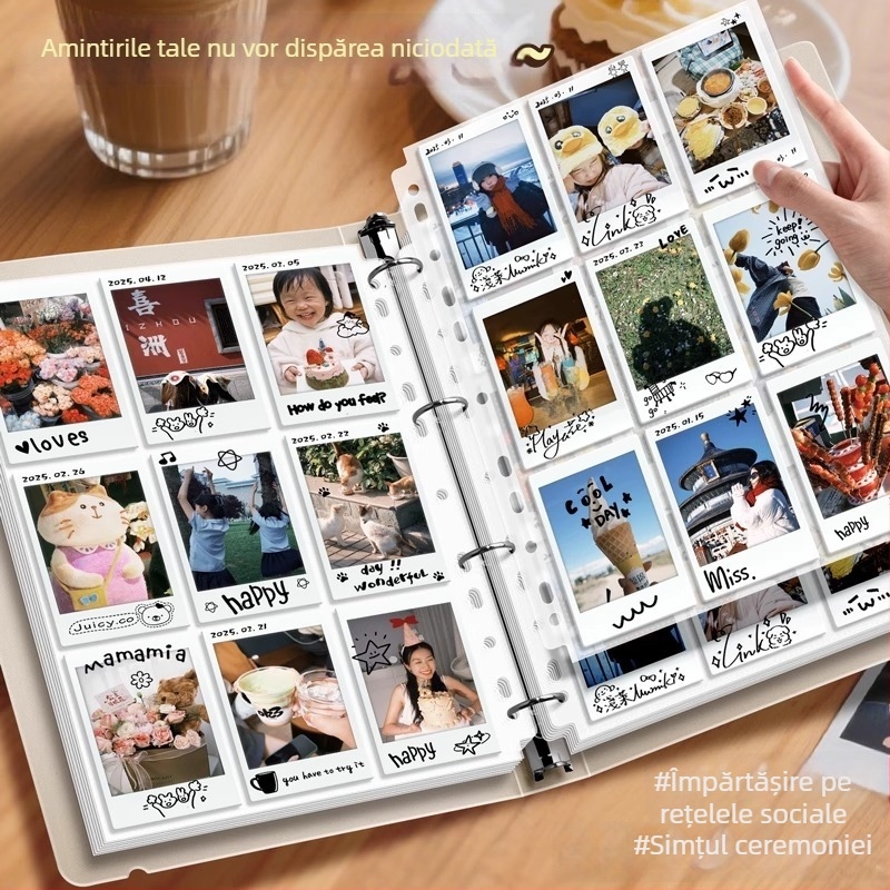 Good album foto Polaroid cu foi detașabile, copertă PP, buzunare 4×9, imprimare siglă disponibilă, personalizare