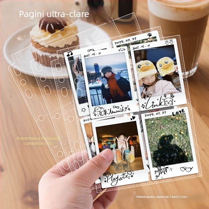 Good album foto Polaroid cu foi detașabile, copertă PP, buzunare 4×9, imprimare siglă disponibilă, personalizare