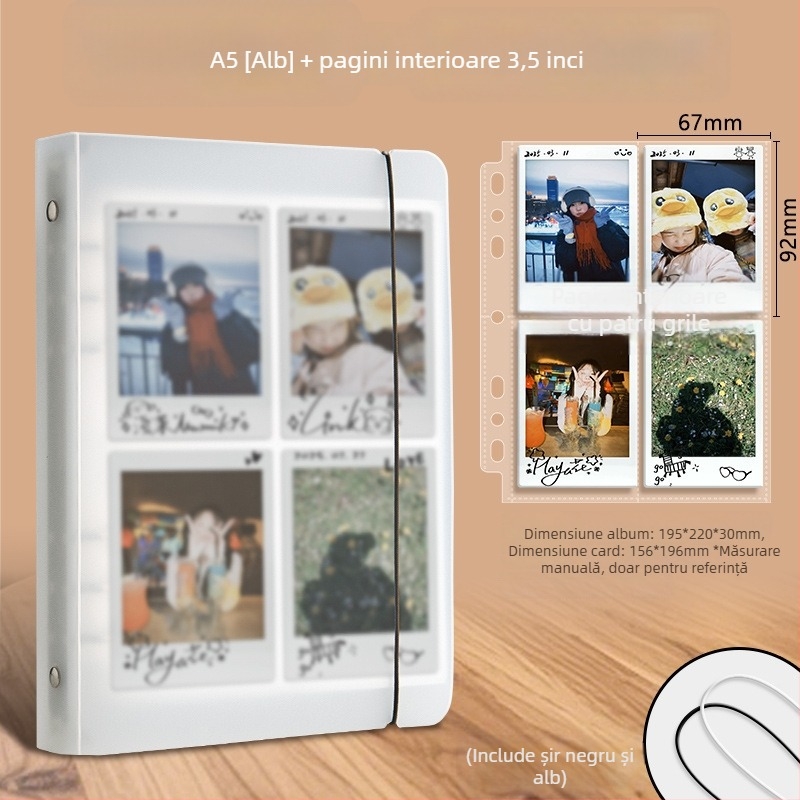 Good album foto Polaroid cu foi detașabile, copertă PP, buzunare 4×9, imprimare siglă disponibilă, personalizare