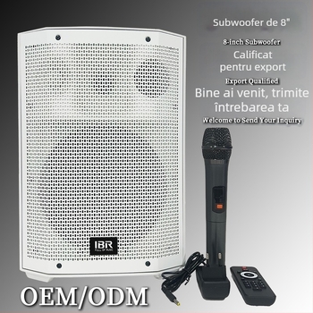 Sistem boxe Bluetooth pentru karaoke cu baterie încorporată, set cu 2 difuzoare, 50W, Bluetooth 5.3, 20Hz–20kHz, SNR ≥85dB