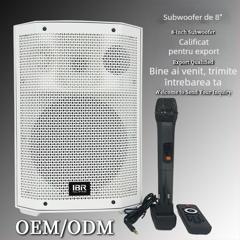 Sistem boxe Bluetooth pentru karaoke cu baterie încorporată, set cu 2 difuzoare, 50W, Bluetooth 5.3, 20Hz–20kHz, SNR ≥85dB