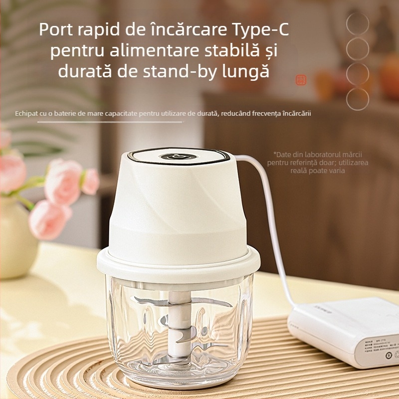 Presa electrică de usturoi, USB reîncărcabilă, multifuncțională pentru pastă de usturoi