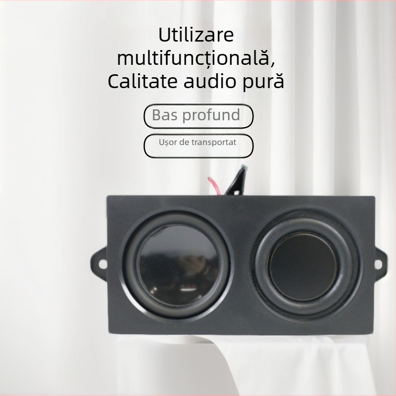 Amplificator audio mini cu difuzor cu diafragmă dublă, 4 Ω / 3 W, interfață 2.0, 40 Hz–20 kHz