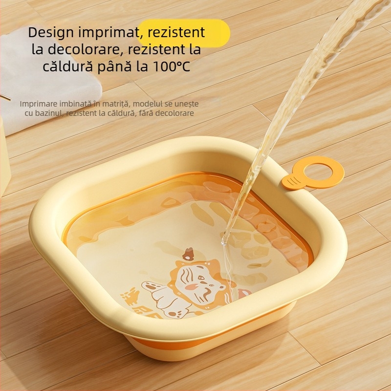 Lighean pliabil pentru copii – bazin din plastic gros, portabil, 180–200 g, lansare primăvară 2025