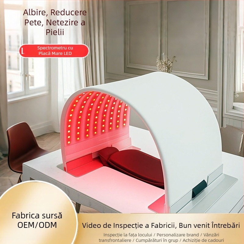 Dispozitiv de tratament cu fototerapie PDT pentru piele, LED multicolor, Hidratare, Rejuvenare și Strălucire; Baterie încorporată 2000–4000mAh