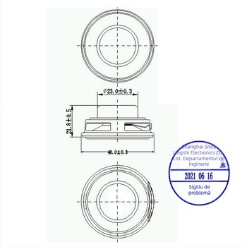 Difuzor Bluetooth cu bandă completă, cu con din fibră de sticlă, impedanță 4Ω, circuit magnetic dublu, omnidirecțional, pentru cinema acasă