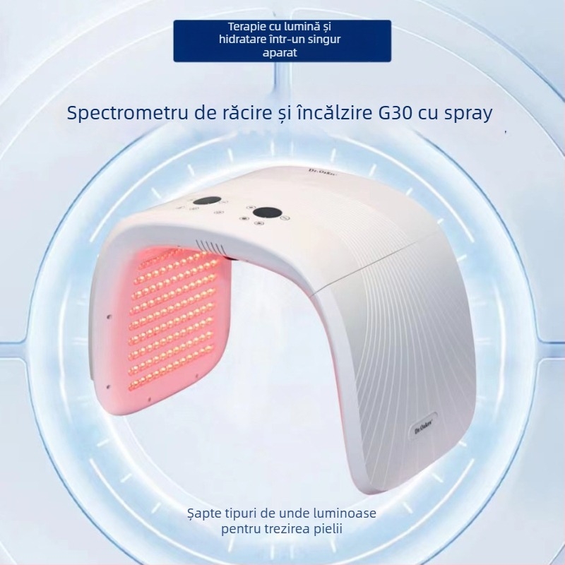 Fitah G30 Dispozitiv profesionist de terapie cu LED roșu și albastru pentru acnee – panou mare