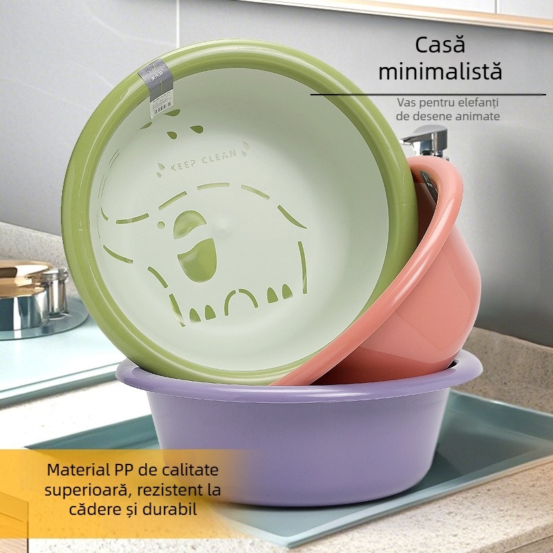 Bazin de baie pentru copii Melosen — plastic PP, formă circulară, greutate netă 250–300 g, origine Taizhou, Zhejiang, lansat în 2022