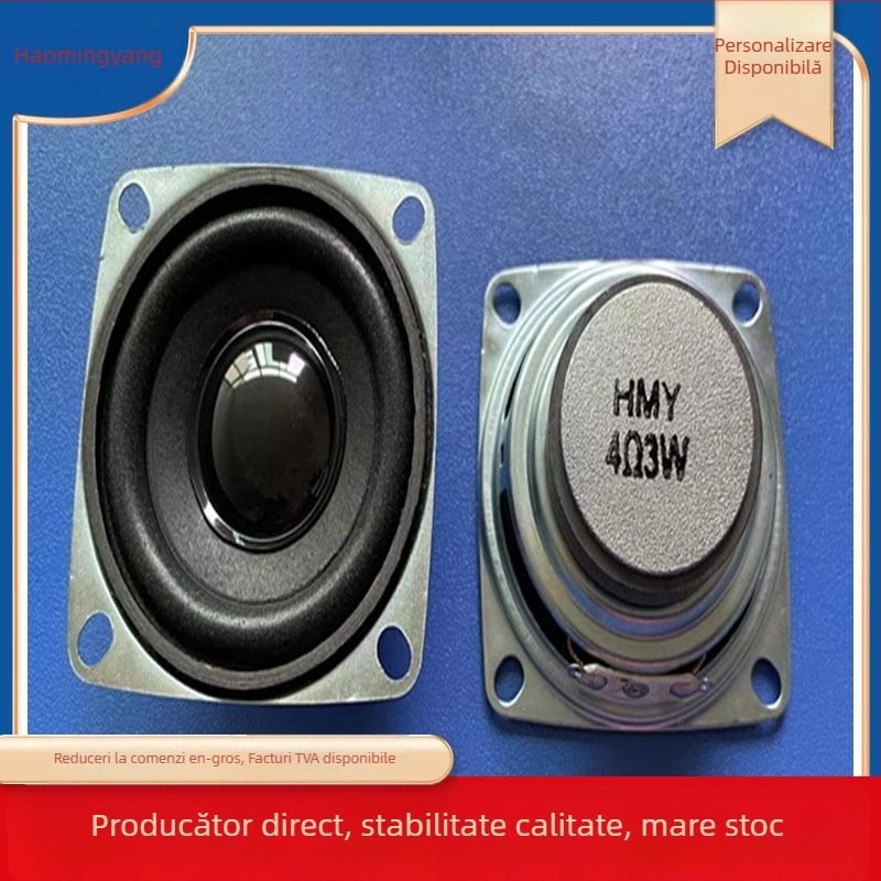 Difuzor full-range cu magnet exterior, diafragmă din hârtie, margine balonată, 4Ω, 3W