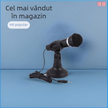 YY-800 Microfon de birou cu fir, cu stativ, intervalul de frecvență 40 Hz–20 kHz, SNR ≥60 dB, Putere nominală 50