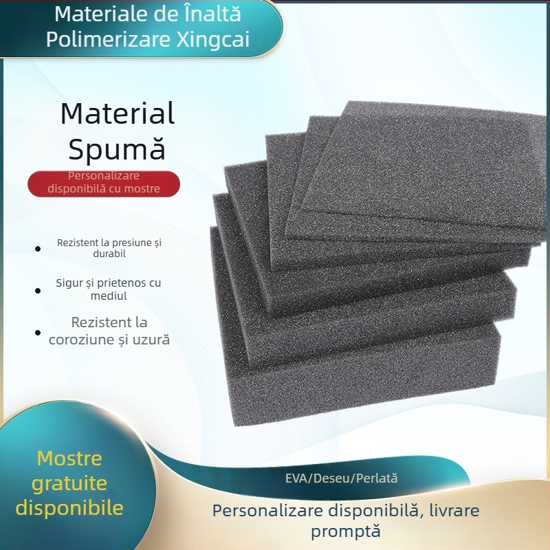 Foaie pătrată de burete pentru ambalare, burete de înaltă densitate, densitate 38, imprimat, grosime personalizabilă