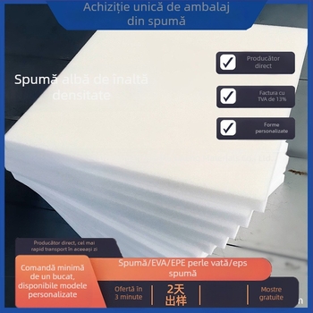 Spumă din PU poliuretanică cu duritate înaltă și elasticitate ridicată, ignifugă, densitate 20, grosime la cerere