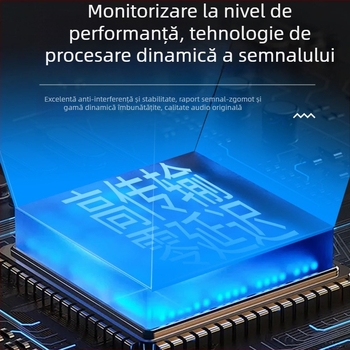 Sistem de monitorizare In-Ear fără fir pentru transmisiuni live, cu receptor Bluetooth, transmițător și microfon