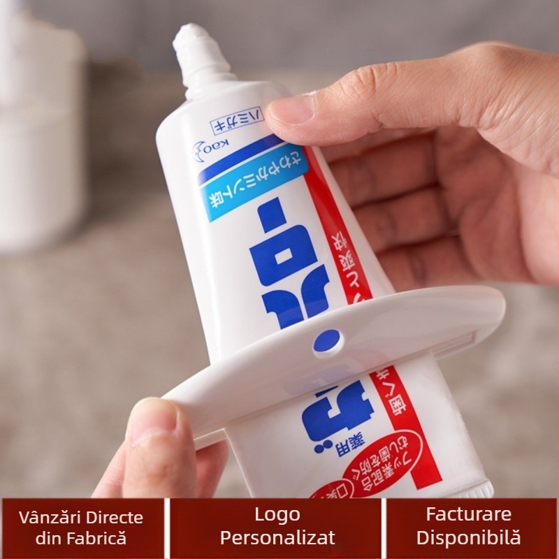 Clip pentru stoarcerea pastei de dinți, stil japonez, 2 pachete, acționare manuală — KM marcă, fără import