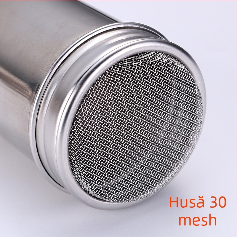 Sită de praf din oțel inoxidabil 304 pentru matcha, pudră de cacao, cafea, făină pentru coacere și zahăr