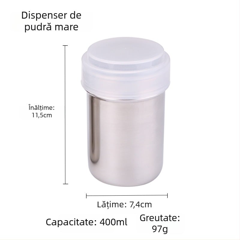 Sită de praf din oțel inoxidabil 304 pentru matcha, pudră de cacao, cafea, făină pentru coacere și zahăr