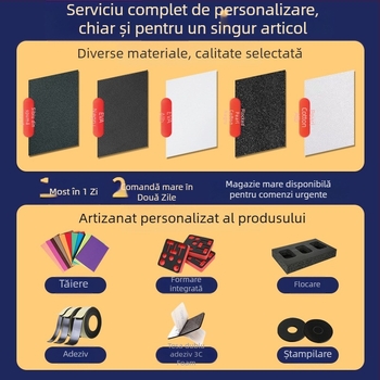 Interior din pearl cotton pentru ambalarea jucăriilor – material: pearl cotton; densitate: 1,5 g/cm³; marcă: Cotton Cube