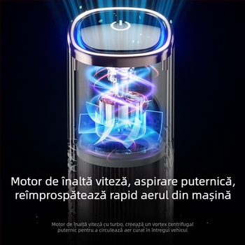 Purificator de aer pentru mașină, model EJ-JHQ05, 5W USB alimentare, 5V, ABS, montabil în vehicul