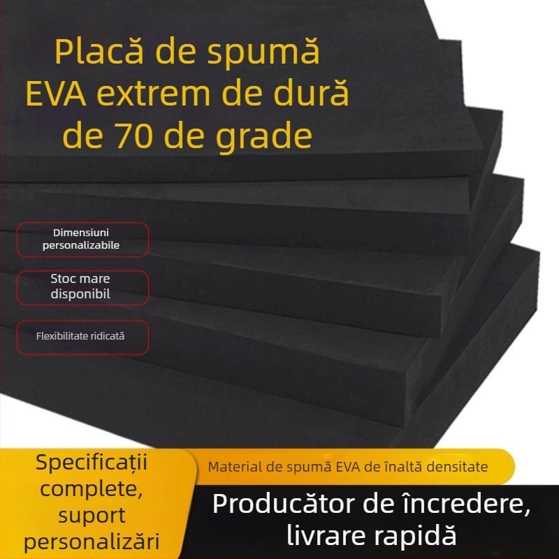 Panou EVA din spumă, înaltă densitate, rezistent la șocuri și la presiune, Densitate 70, Grosime 1–60 mm