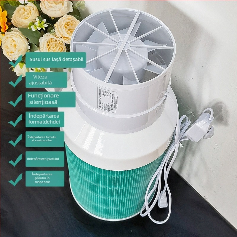 Purificator de aer cu tehnologie HEPA, debit mare de aer 151–300 m3/h, zgomot 36–45 dB, compatibil cu filtrul 1232S, design de uz casnic