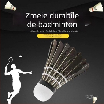 Shuttlecocks badminton 12 bucăți / 6 bucăți, Durabile pentru antrenament în aer liber și competiții; Origine: China; Țară/Regiune de origine: Huizhou, Guangdong; Densitate: Alte; Material: Alte