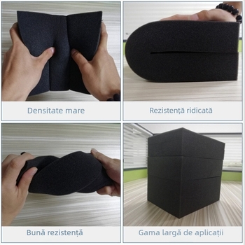 Burete negru, densitate înaltă, cu dimensiuni variate pentru tăiere și prelucrare a buretelui alb.