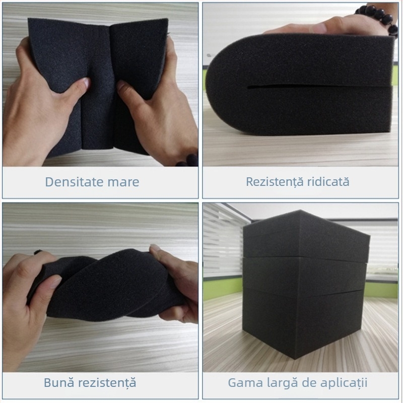 Burete negru, densitate înaltă, cu dimensiuni variate pentru tăiere și prelucrare a buretelui alb.