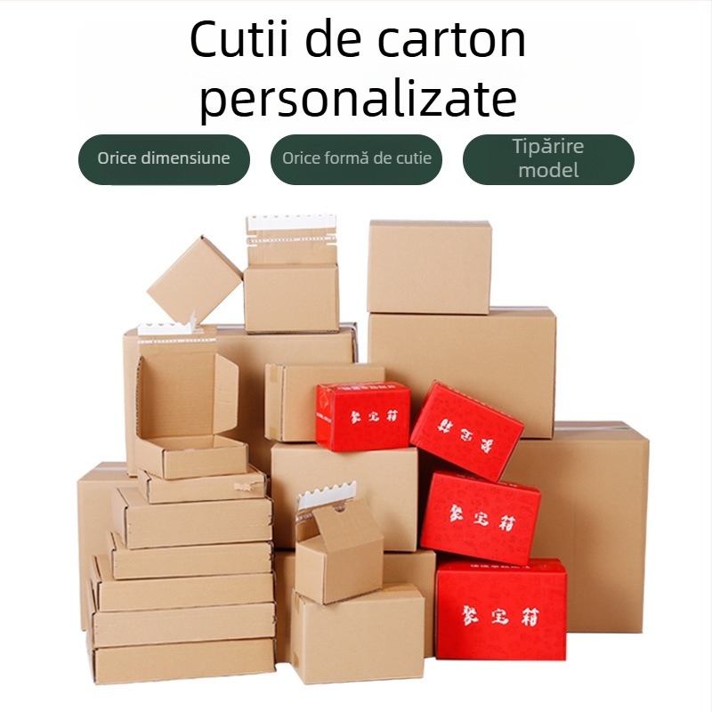 Cutie pliabilă din carton ondulat, 3 straturi, 250 g/m², rezistentă la presiune și la cădere