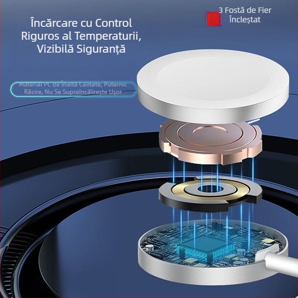 Cablu de încărcare fără fir magnetic Apple Watch cu PD, SX03 – Hot-Blooded Craftsman, pentru întreaga serie Watch45678S9