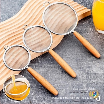 Sită din oțel inoxidabil 304 – sită de bucătărie multifuncțională, rezistentă la căldură, anti-derapantă, cu cârlige duble