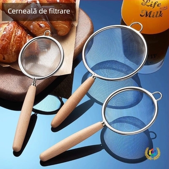 Sită din oțel inoxidabil 304 – sită de bucătărie multifuncțională, rezistentă la căldură, anti-derapantă, cu cârlige duble