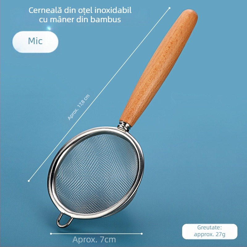 Sită din oțel inoxidabil 304 – sită de bucătărie multifuncțională, rezistentă la căldură, anti-derapantă, cu cârlige duble