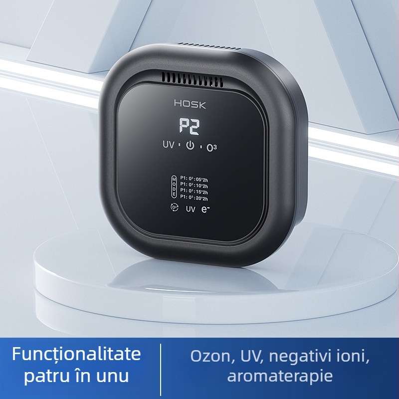 Purificator de aer pentru casă cu ioni negativi, UV și ozon, 50 m³/h, montat pe perete