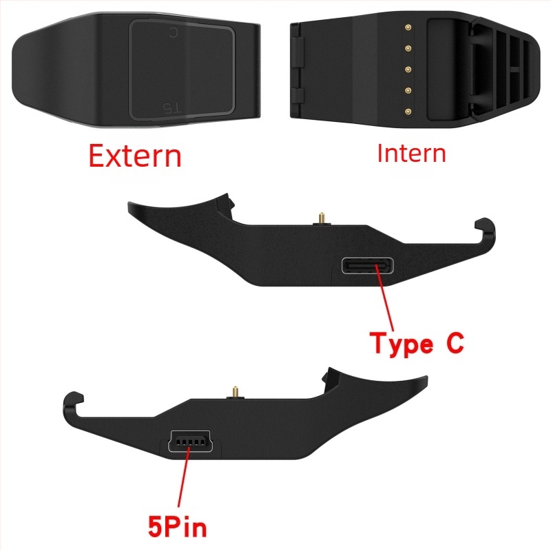 Cablu de încărcare pentru zgardă Garmin — Compatibil cu T5, TT15, TT10, T15, GTT15x, TT25