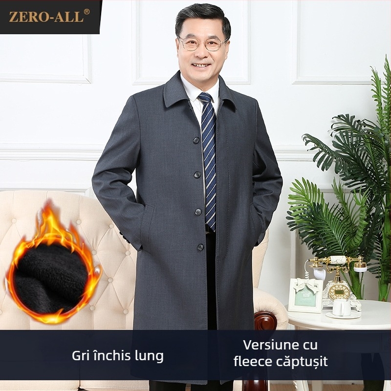 Palton stil business, guler cu rever, închidere cu nasture simplu, croială lejeră, lungime scurtă, culoare solidă, țesătură modal cu păr de iepure