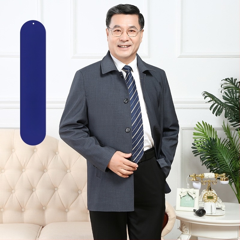 Palton stil business, guler cu rever, închidere cu nasture simplu, croială lejeră, lungime scurtă, culoare solidă, țesătură modal cu păr de iepure