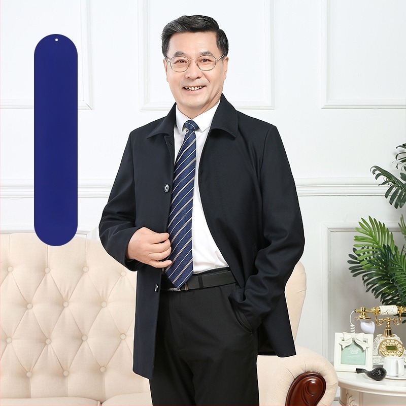 Palton stil business, guler cu rever, închidere cu nasture simplu, croială lejeră, lungime scurtă, culoare solidă, țesătură modal cu păr de iepure